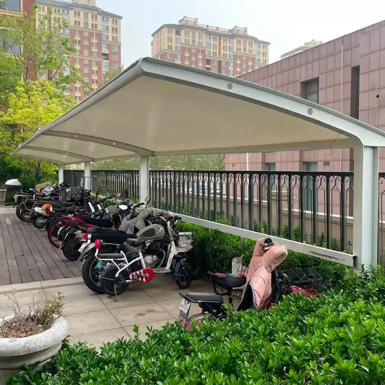 江口县膜结构电动车棚